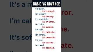 Basic Vs Advance English - 11 