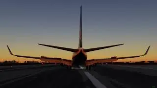 (MSFS) 737-700 Sunset Landing in Valencia, Spain [LEVC]