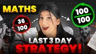 3 Days *MATHS STRATEGY* to score 98 marks🔥Class 10😎Cheatsheet & My own Hacks✅