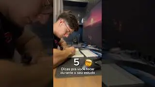 🤯 5 Dicas para você focar durante o estudo #foco #estudo #concentração #estudante #dicadeestudo