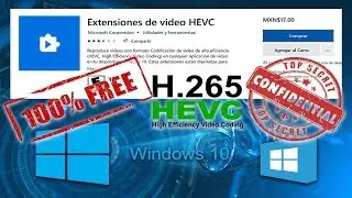 Get HEVC H.265 video codec for FREE on Windows 10 📽🎬🎞