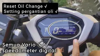 Cara setting dan reset oil change vario 125 150 160 pergantian oli setiap kilometer