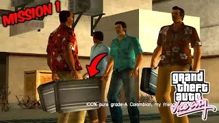 GTA VICE CITY MISSION 1 GAMEPLAY IN MOBILE | GTA VICE CITY WALKTHROUGH SERIES 2024 FULL HD 60 FPS