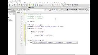 C Program for Matrix | matrix c program | how to print matrix in c language