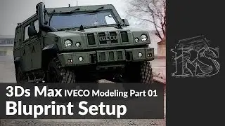 3Ds Max Vehicle/Jeep Modeling (Sinhala) - Part 01- Blueprint Setup