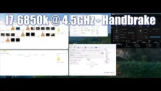 Handbrake 900fps+ video encode on I7-6850k oc @ 4.5GHz - vob to mp4 (full movie)