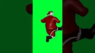 Santa Claus animation green screen #viral #shortvideo #funny