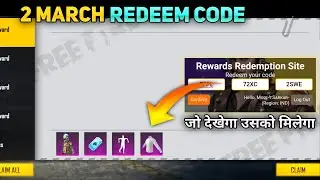 free fire redeem code | ff redeem code today | redeem code free fire today | 2 march redeem code