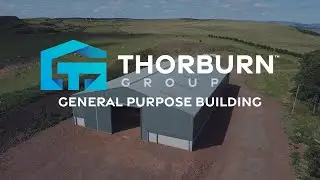 22M x 36M General Purpose Farm Building in Action | Coastal Build with Merlin Grey Cladding
