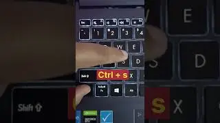 To save file or folder shortcut key laptop/pc 
