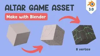 Timelapse Lava Cube Sclupting-Baking-Texturing