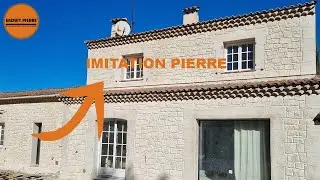 DECORATION DE FACADE IMITATION PIERRE! ( Enduit pierre )