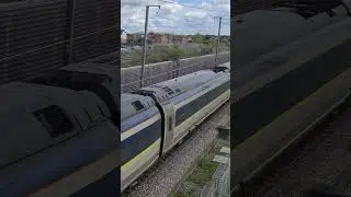 A Eurostar E320 passes Rainham #britishrailways #train #trainspotting #highspeedrail #eurostar