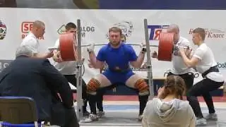 Beznosov Maxim squat 430kg@120kg. NO LIFT