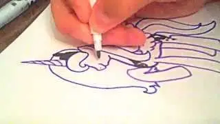 ♥Как нарисовать пони принцесса луна♥