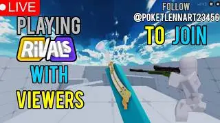 playing roblox rivals with viewers! (DAILY STREAM) 🔴LIVE🔴