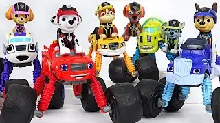 Blaze and the Monster Machines Monster Morpher Go! Save the Tayo with Paw Patrol! 