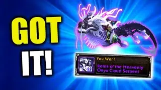 Reins of the Heavenly Onyx Cloud Serpent FINALLY DROPPED! WoW Dragonflight