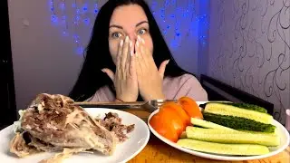 НЕЛЬЗЯ ОБИЖАТЬ ПОЛНЫХ ДЕВУШЕК / индейка 🦃 / Мукбанг/ Корза худеет/ mukbang/ Korza hydeet