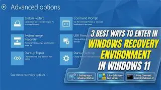 How to Open Advanced Options in Windows 10 & 11 | Boot into Recovery Mode (WinRE Fix)