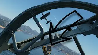 War Thunder [SIM|VR] - Joystick, Rudder and Throttle Inputs Overlay (J2M2 vs F4U)