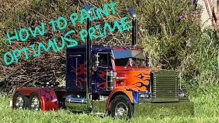 How To Paint Optimus Prime - Tamiya Grand Hauler Build Update