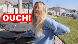 April hurt her back