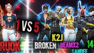 RUOK vs 5 PRO PLAYERS 😱😱😱