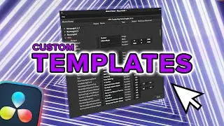 How to Make Custom Templates Davinci Resolve 19 *Tutorial*