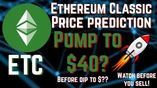 ETHEREUM CLASSIC PRICE PREDICTION | PUMP TO $40? - STRONG SUPPORT AT $20