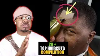 REACTION TO 20 MOST RELAXING  SATIFYING BLACK MEN HAIRCUT TRANSFORMATION  ✂️ ASMR  Popular Haircuts