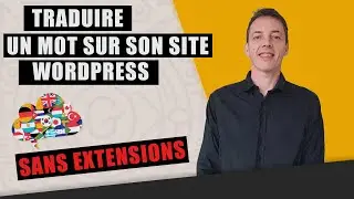 Comment traduire son site Wordpress sans plugin - traduire un mot sur Wordpress