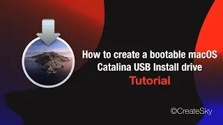 How to create a bootable macOS Catalina USB Install drive