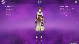 Genshin Impact - Kujou Sara Idle Animation
