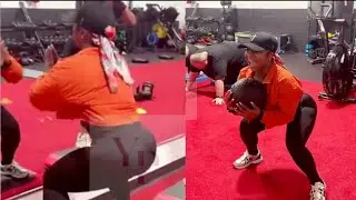 Reginae Carter shows off her intense work out