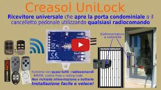 Creasol UniLock : apriporta multifrequenza facile da installare