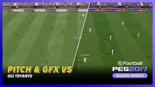 PES 2017 The Most Realistic Grass Ever! Unreal Pitch Graphics Update! (OG Pitch & GFX V5)