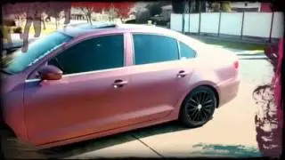 Nebula red plastidip Volkswagen jetta