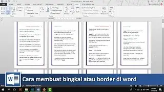 Cara mempercantik makalah atau buku dengan bingkai di word | tutorial89