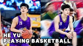 何與打球路合集|He Yu Playing Basketball in Hengdian (Candid Footage) | 허위 헝디엔 농구 루투 |