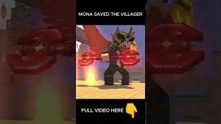 Mona Saved Thr Villager #shorts #bones #minecraftanimations