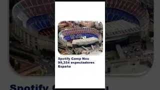 TOP 10 ESTADIOS de Fútbol con MAYOR capacidad del Mundo 🏟️ | Los 10 Estadios con mayor capacidad 🌍⚽