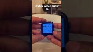 How to switch on hryfine smartwatch
