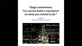 You Can't Build a Reputation on What You Plan to Do