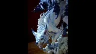 OOAK Nine-tailed fox sculpture