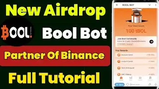 Bool Bot Airdrop | Bool Bot New Airdrop | Backed By Binance | Bool bot telegram bot