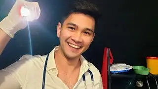 ASMR Medical Exam | REAL Health Professional | Light Triggers | Eye/Lung Tests | Blood Pressure Cuff