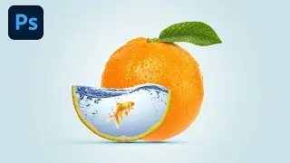 Water Orange Splah Effect | Photoshop Tutorial for beginners in Urdu/Hindi