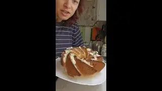 Ролик № 1420. Кекс без миксера. Рецепт в конце ролика.