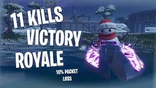 11 KILLS VICTORY | SOLO | FORTNITE BATTLE ROYALE | 10% PACKET LOSS